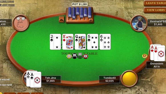 Online Poker Table