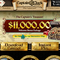 Captain Jack Casino Homepage