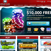 Silver Oak Casino Homepage