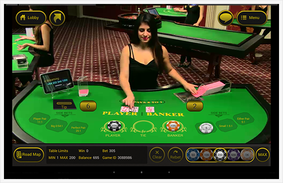 Baccarat Woman Live Dealer Casino Game