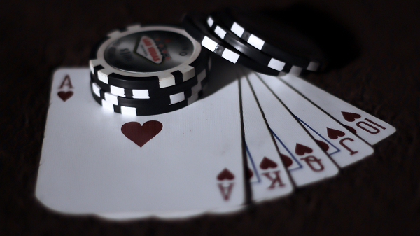Poker Cards Showing Royal Flush