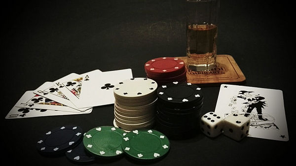 Chips Cards and Dice