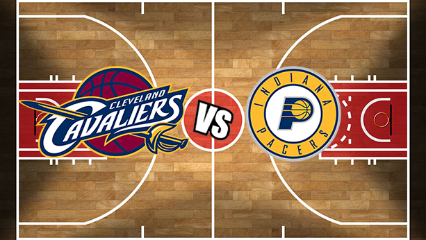 Cavs vs Pacers Basketball Court