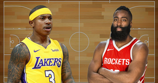 Lakers vs Rockets Isaiah Thomas James Harden