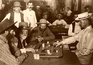 Faro Card Game in the Old West