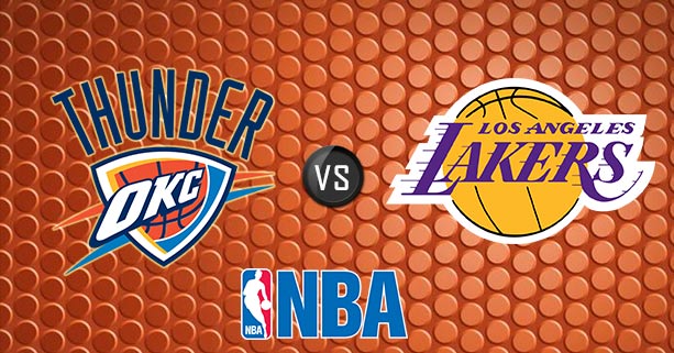 Oklahoma Thunder vs Los Angeles Lakers 01-02-19 Odds