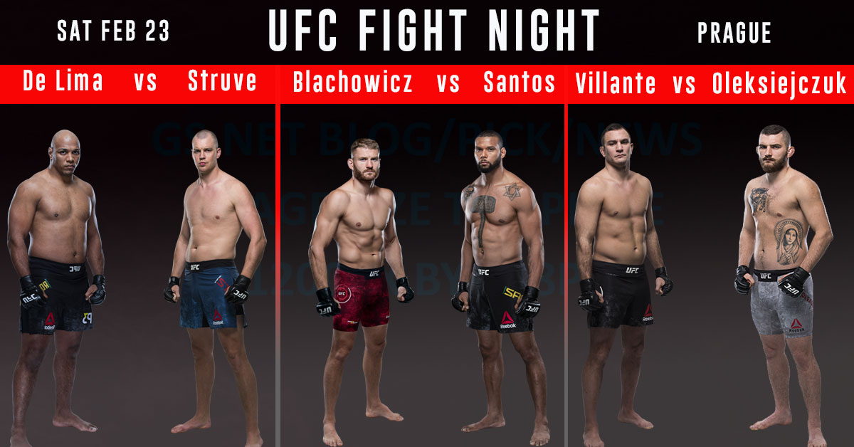 UFC Fight Night 145: Blachowicz vs Santos Prediction