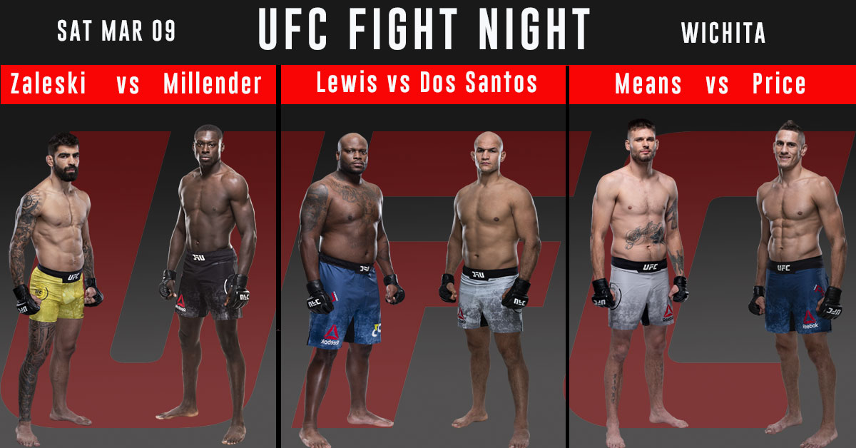 UFC Fight Night Wichita Picks and Prediction March 9,2019