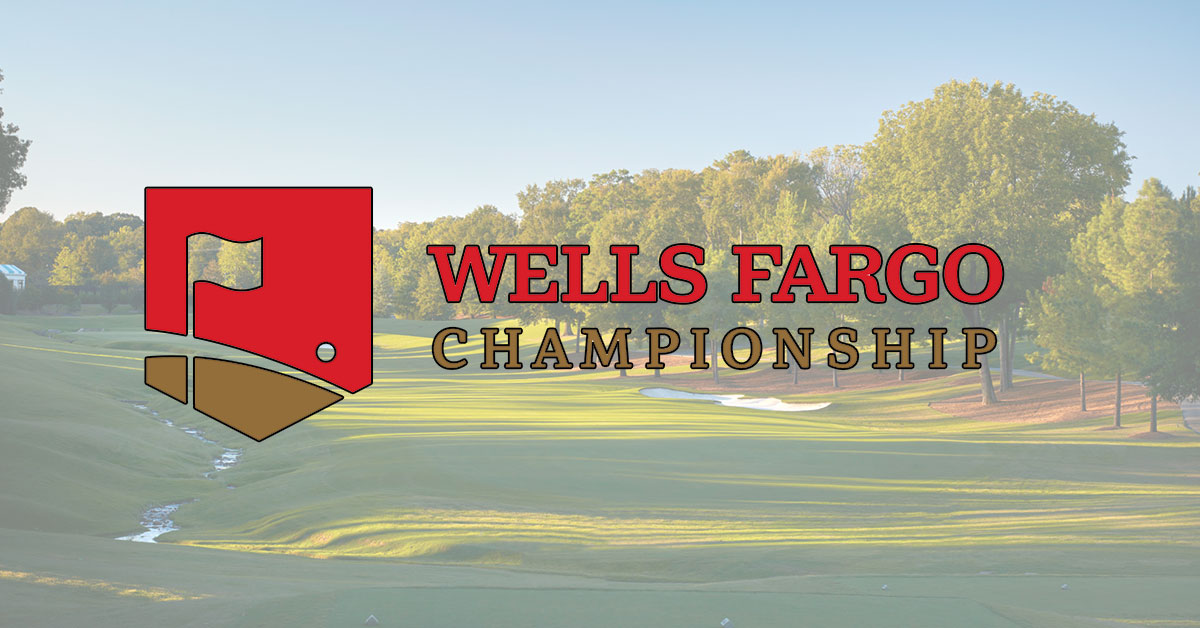 2019 Wells Fargo Championship Logo and Quail Hollow Club Photo