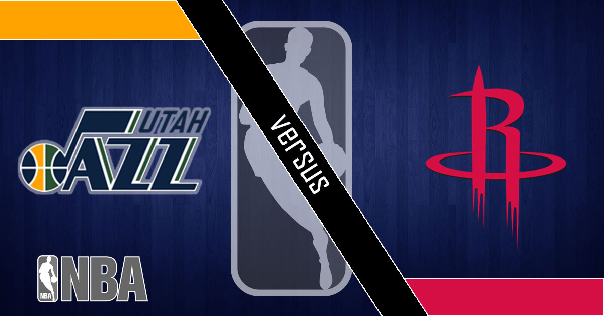 Utah Jazz vs Houston Rockets Logo - Game 5 NBA Playoffs