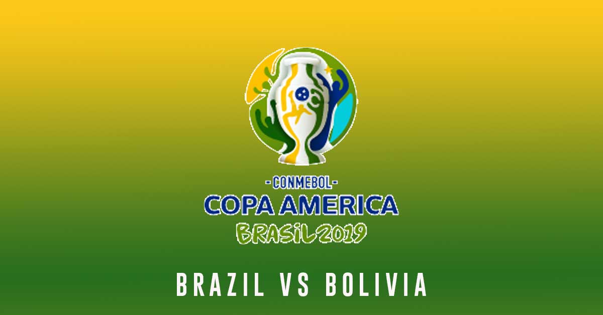 2019 COPA America Brasil Logo - Brasil vs Bolivia