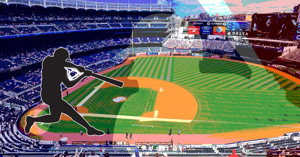 MLB Logo - Baseball Staduim Background