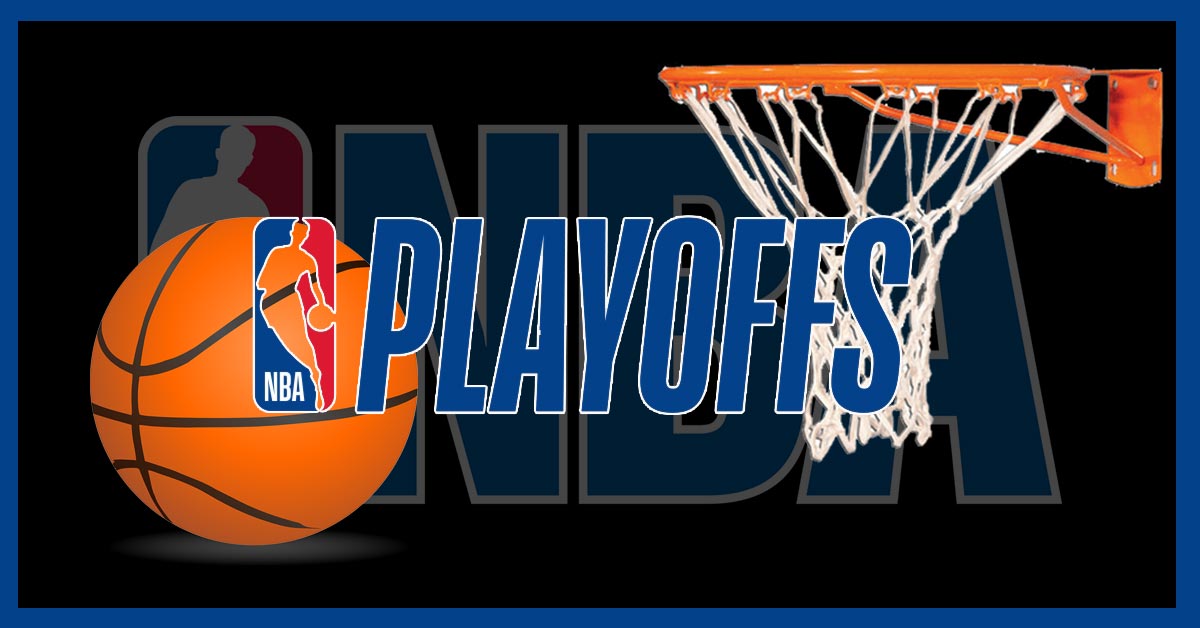 2019 NBA Playoffs Semi-Finals and NBA logo