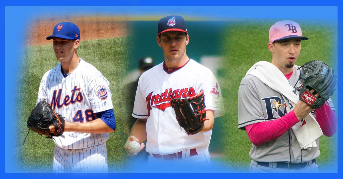 MLB Top Pitchers - Snell, Bauer, and deGrom photo