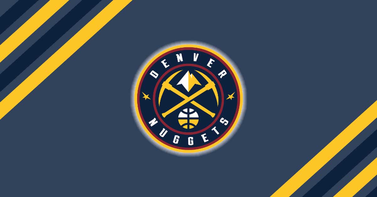 Denver Nuggets Logo with blue background