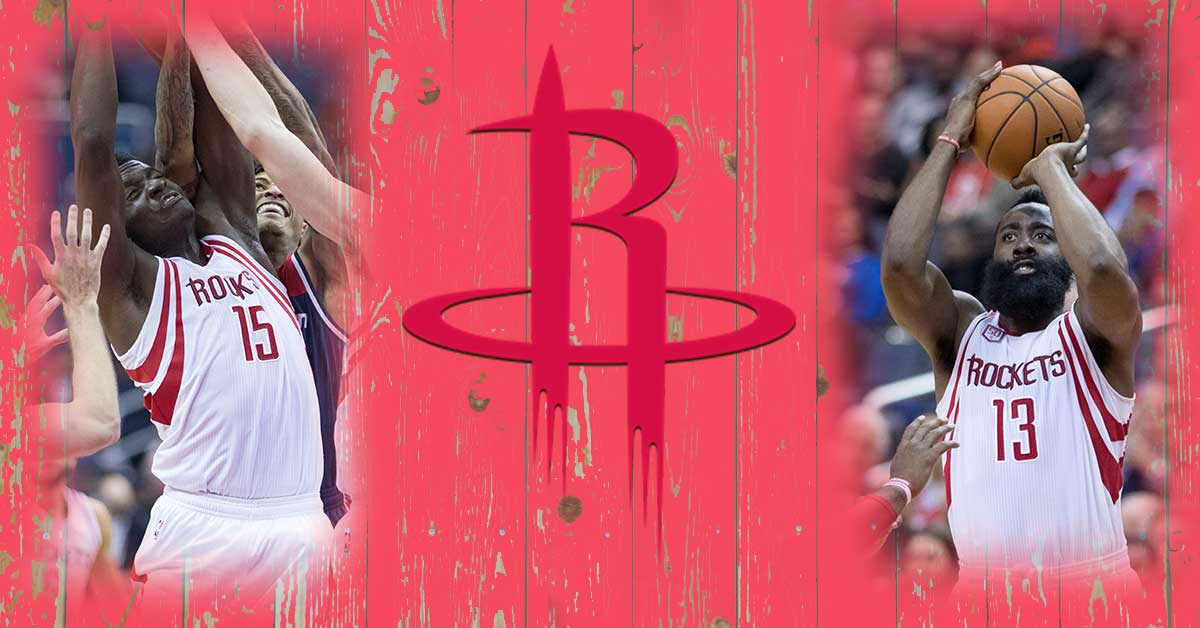Houston Rockets Logo - Harden and Capela Photo
