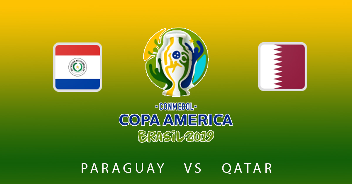 Paraguay vs Qatar 2019 Copa America Logo