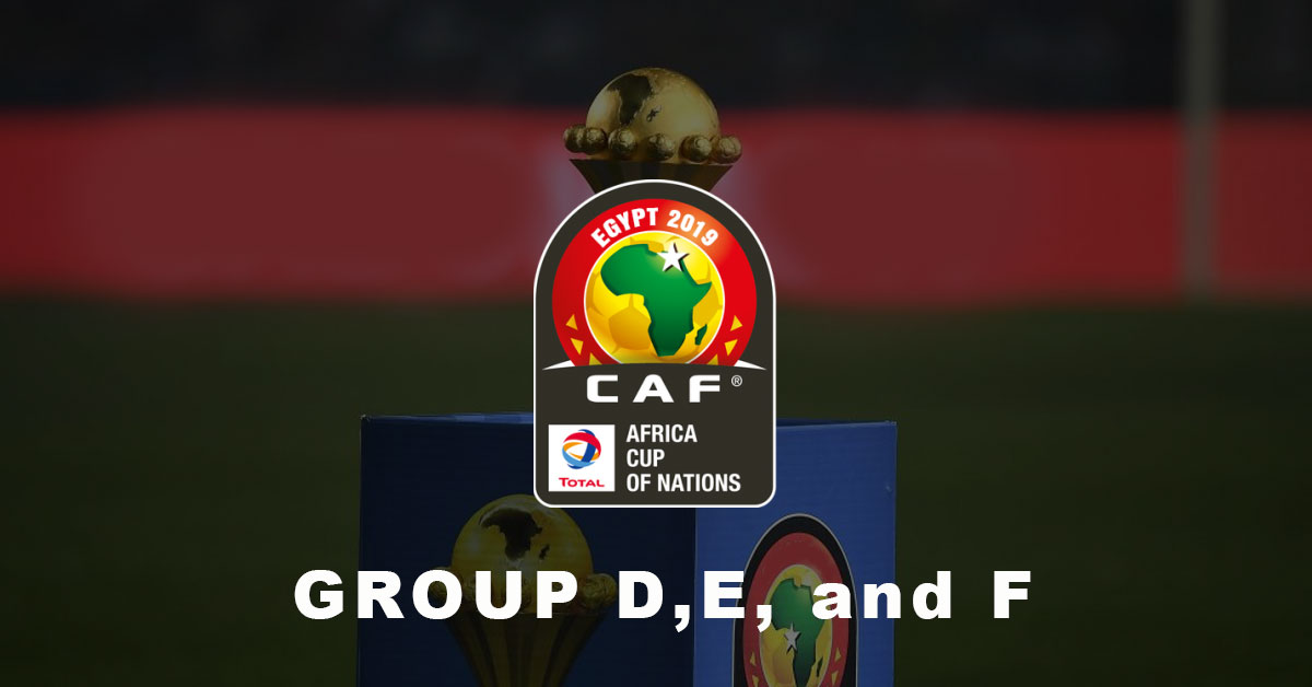 Africa Cup of Nations 2019 Group D, E, and F