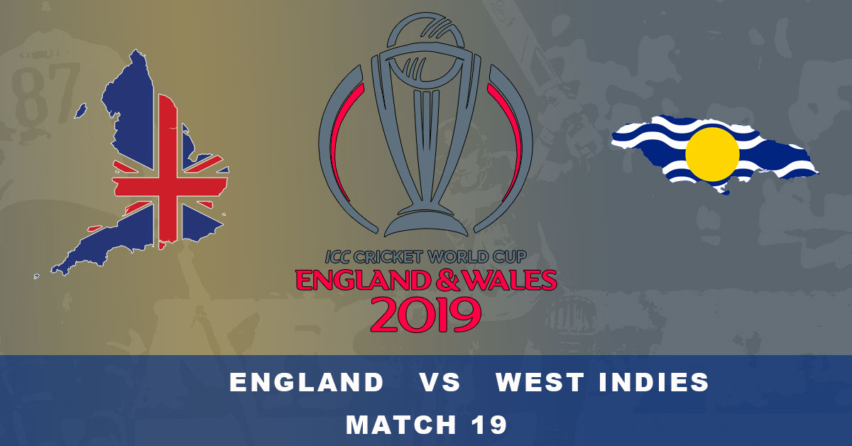 England vs West Indies ICC World Cup Logo