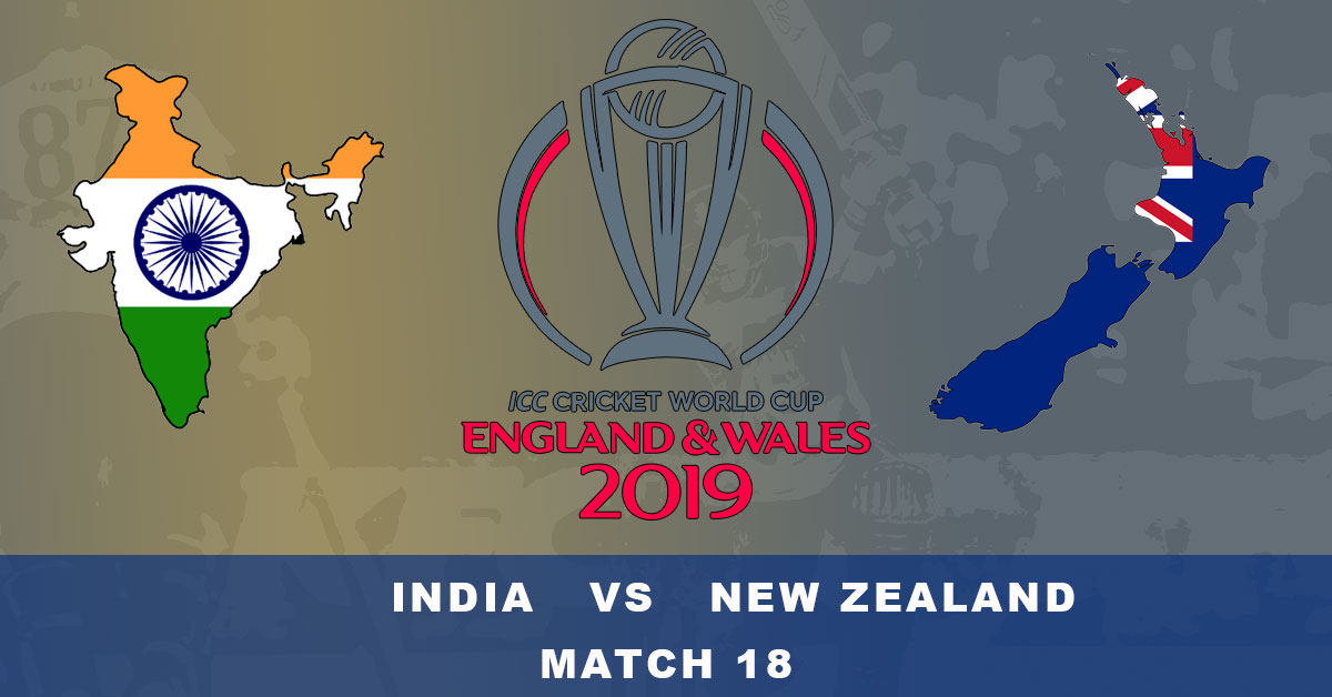 ICC World Cup Logo - India vs New Zealand