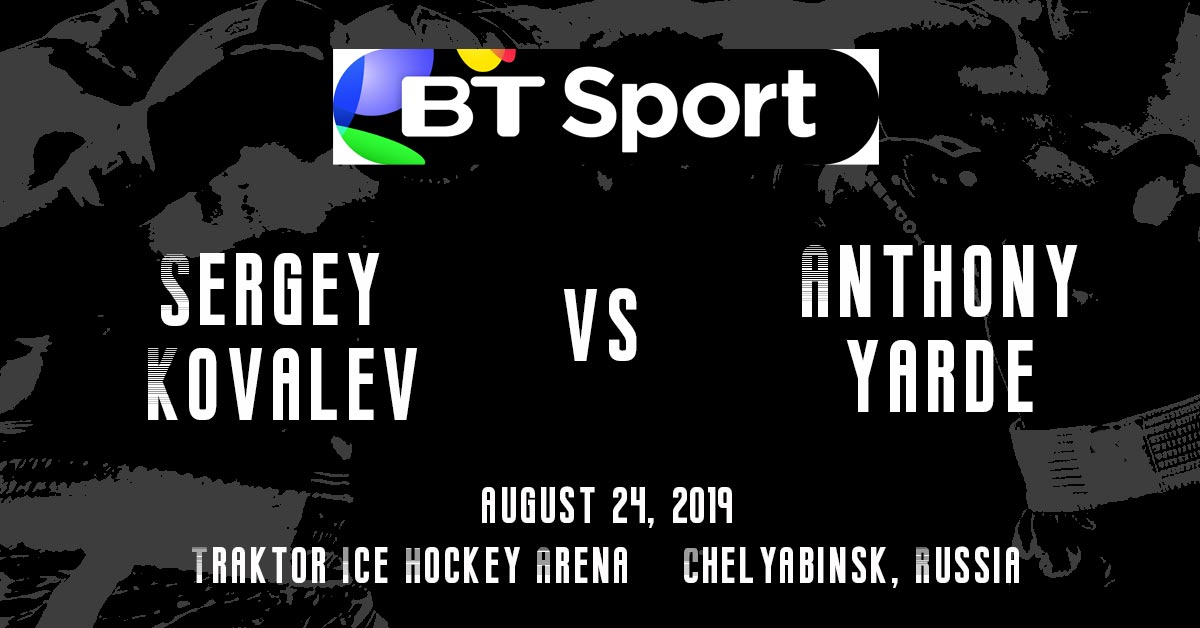 Sergey Kovalev vs Anthony Yarde 8/24/19 Boxing Betting Odds