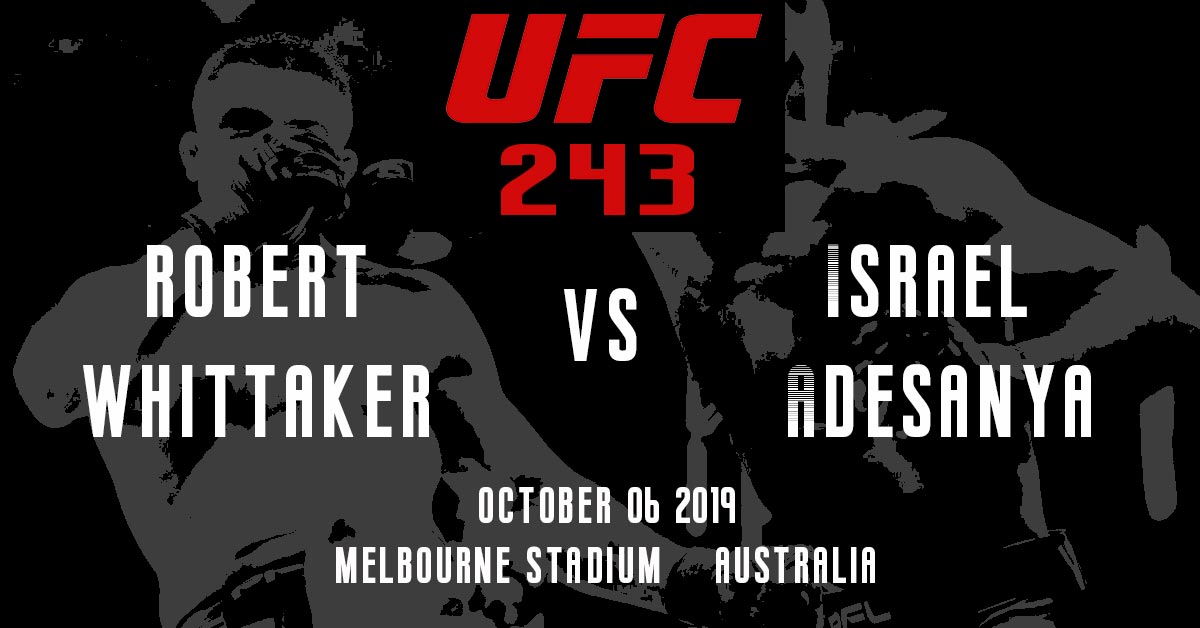 UFC 243: Robert Whitaker vs Israel Adesanya Betting Odds and Pick