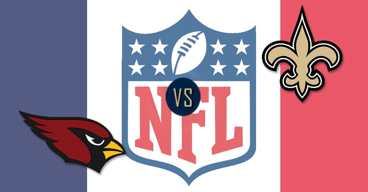 Arizona Cardinals vs New Orleans Saints Logos - NFL Logo