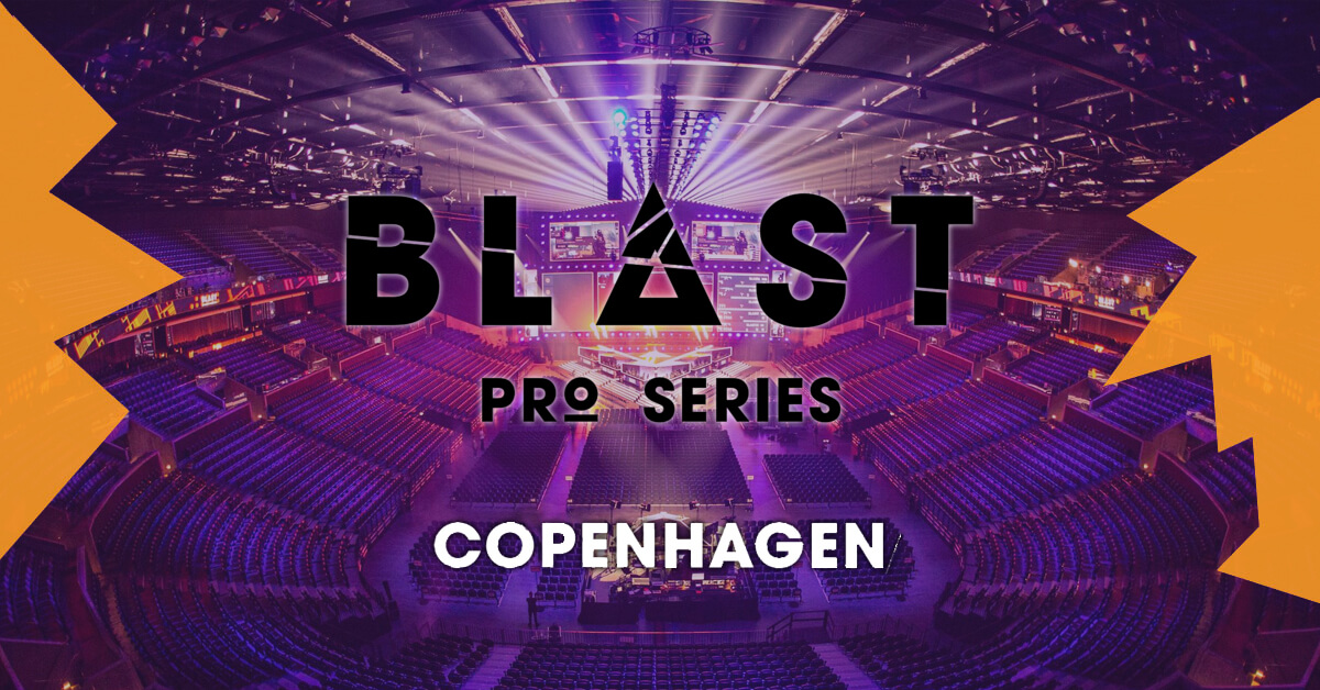 BLAST Pro Series Copenhagen Logo - Royal Arena Esports Event Background