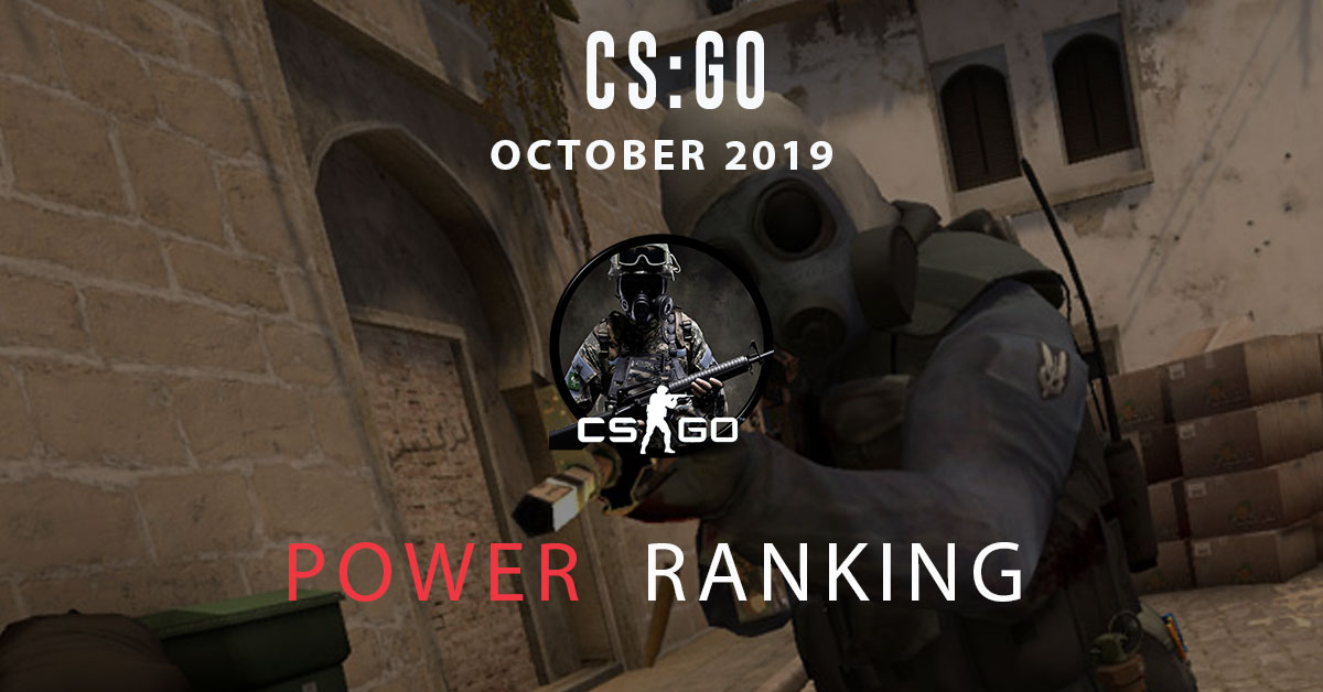 CS:GO October 2019 Power Ranking