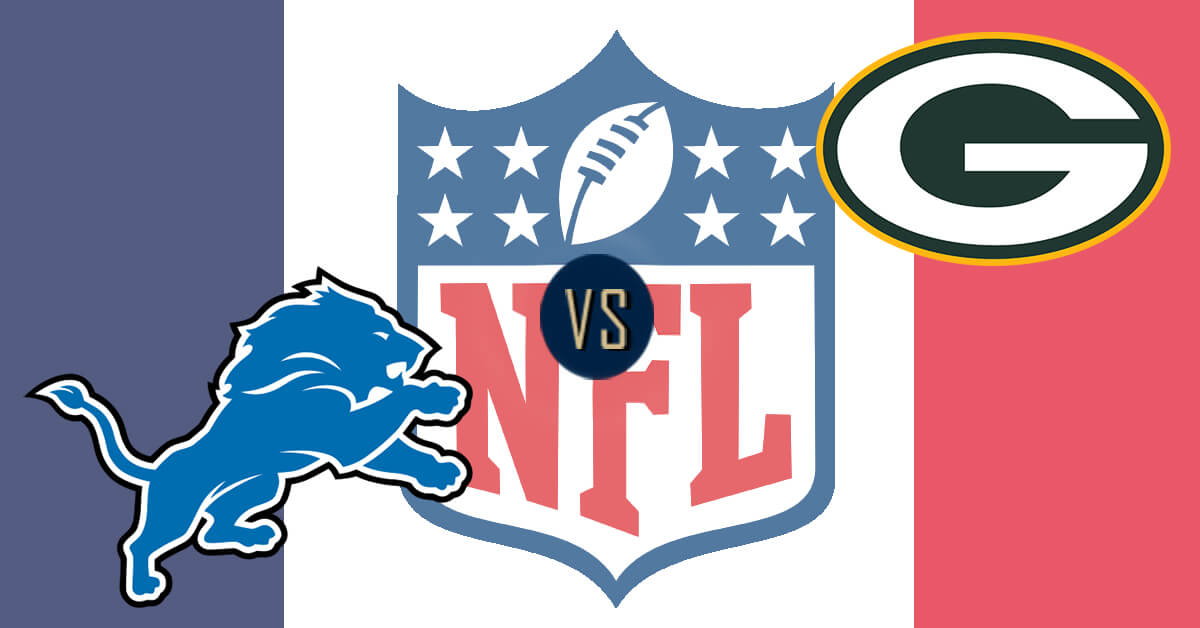 Detroit Lions vs Green Bay Packers Logos - NFL Logo