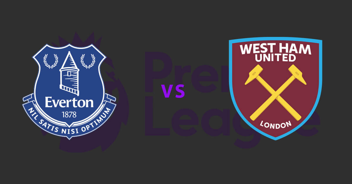 Everton vs West Ham United Logos - EPL Logo