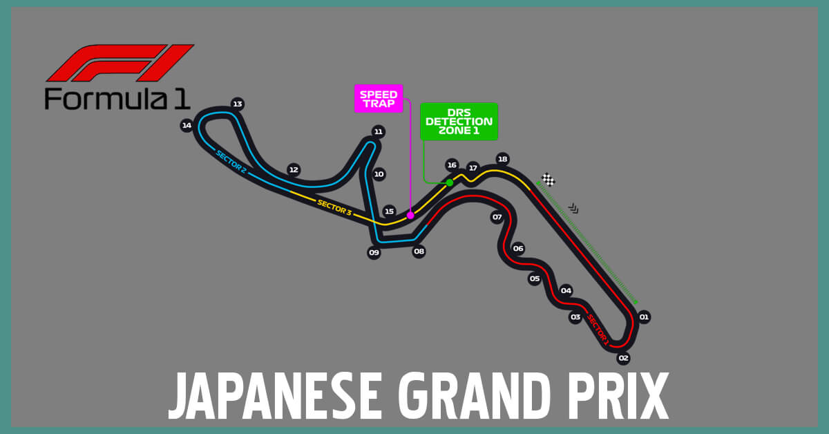 Formula 1 Logo - Japanese Grand Prix Map