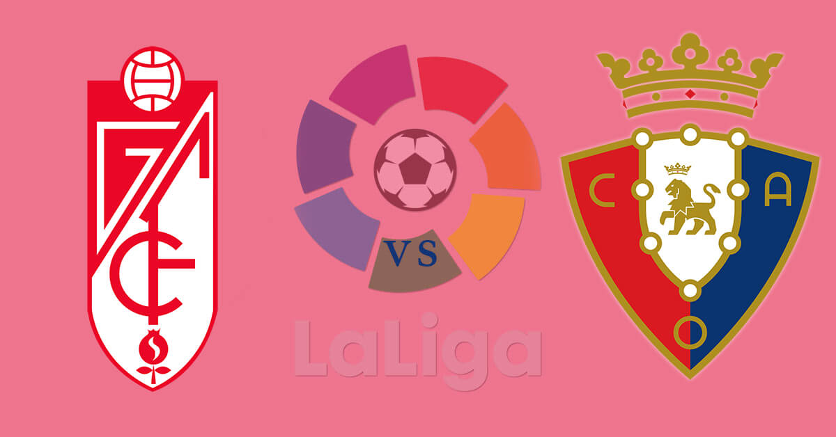 Granada vs Osasuna Logos - La Liga Logo