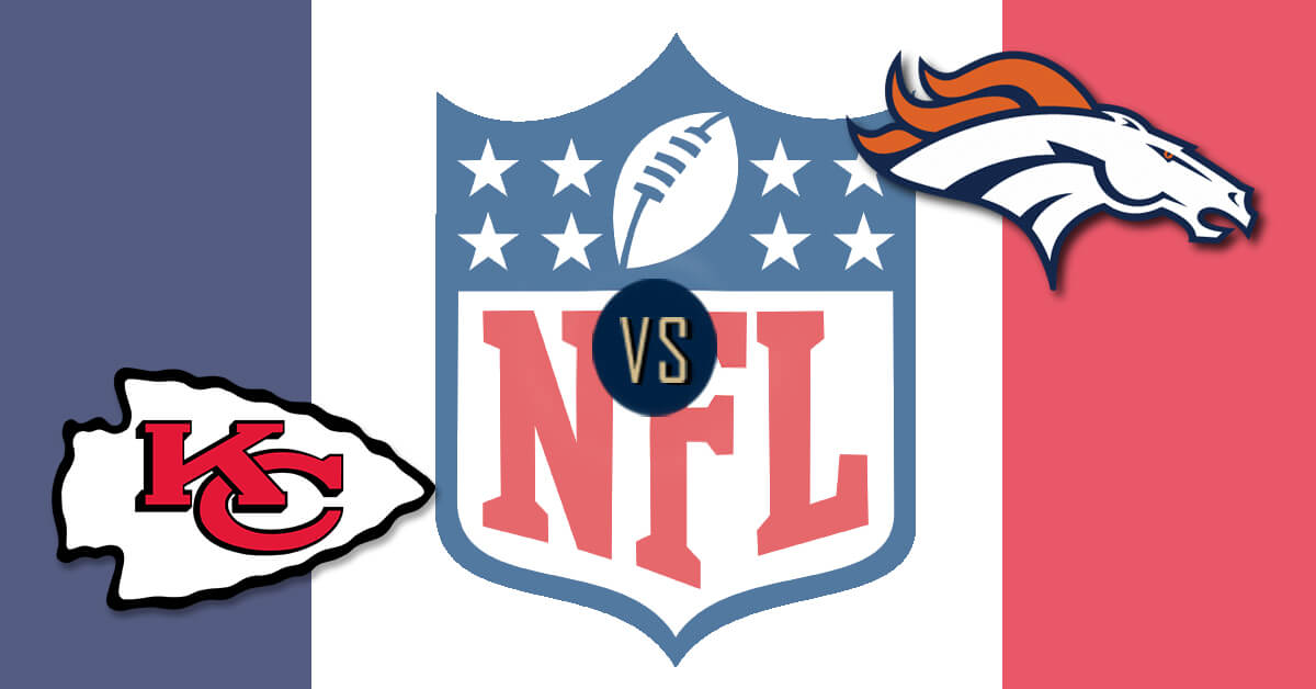 Kansas City Chiefs vs Denver Broncos Logos - NFL Logo