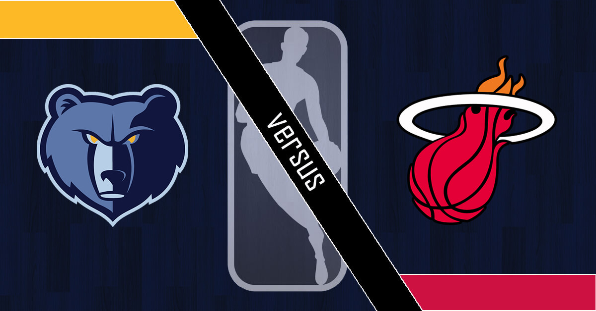 Memphis Grizzlies vs Miami Heat Logos - NBA Logo