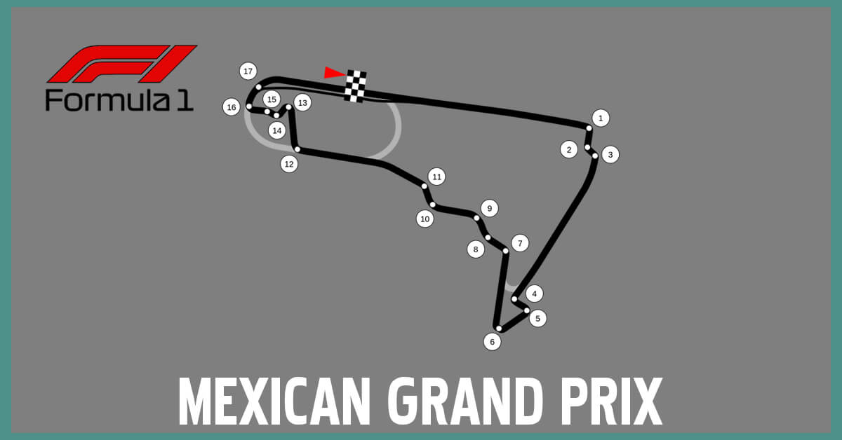 Mexican Grand Prix Map - Formula 1 Logo