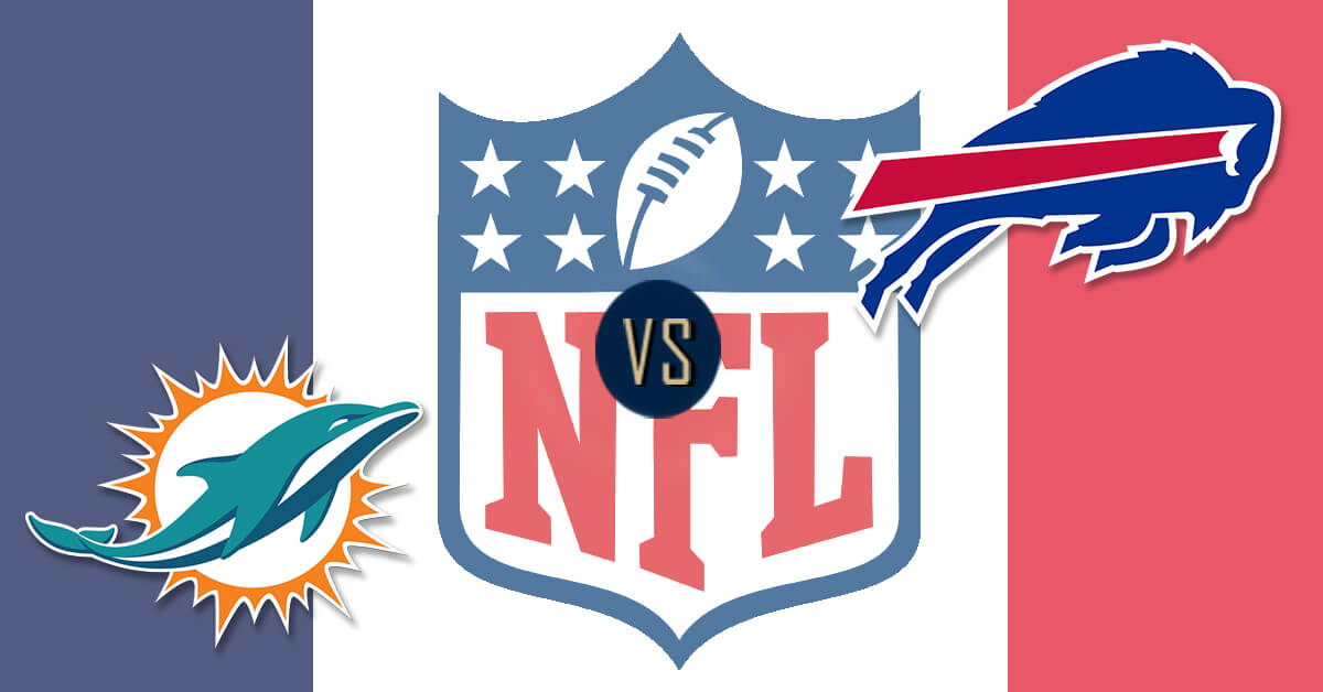 Miami Dolphins vs Buffalo Bills Logos - NFL Logo