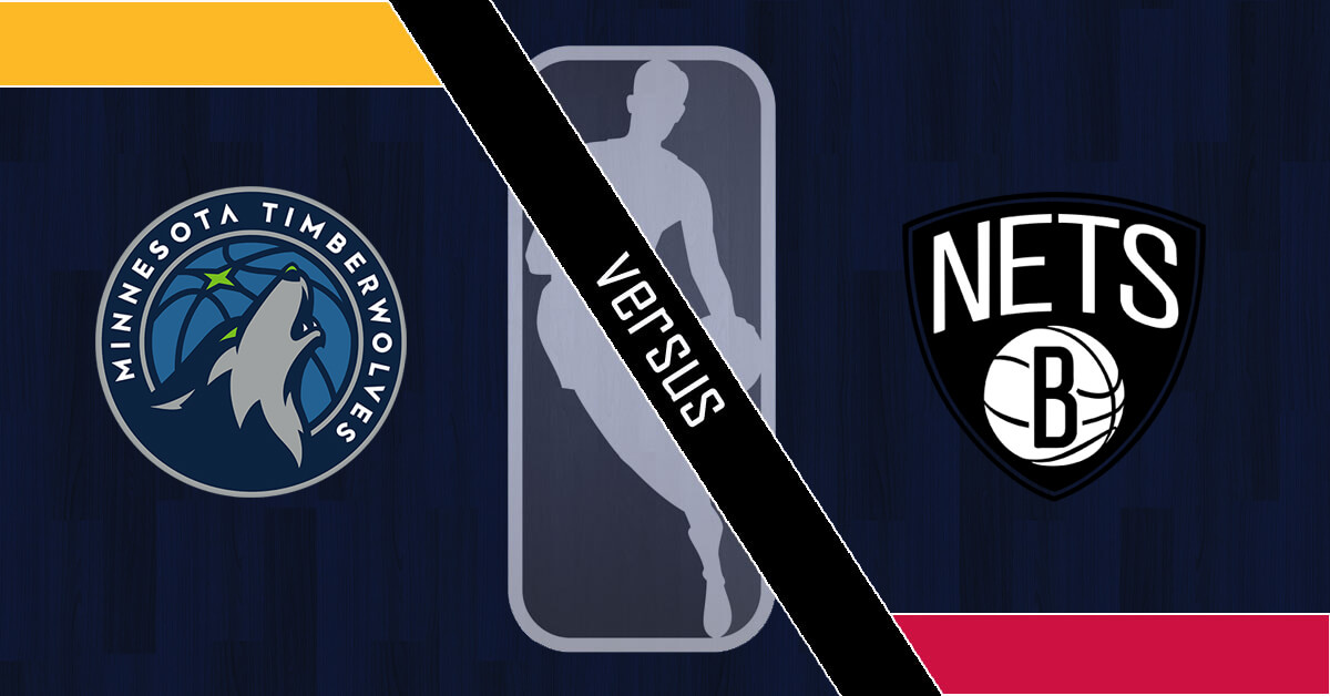 Minnesota Timberwolves vs Brooklyn Nets Logos - NBA Logo