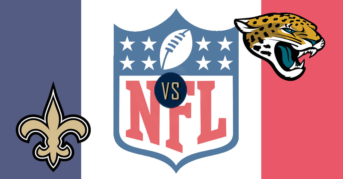 New Orleans Saints vs Jacksonville Jaguars Logos - NFL Logo