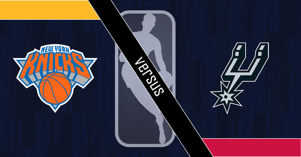 New York Knicks vs San Antonio Spurs Logos - NBA Logo