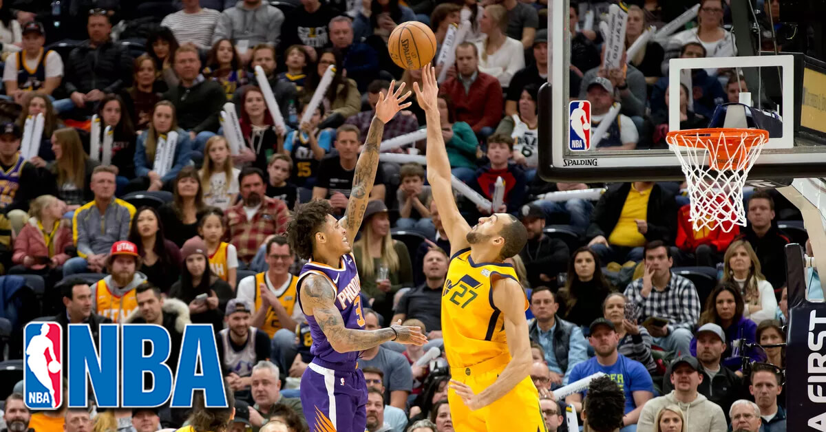 Rudy Gobert - Utah Jazz vs Phoenix Suns - NBA Logo