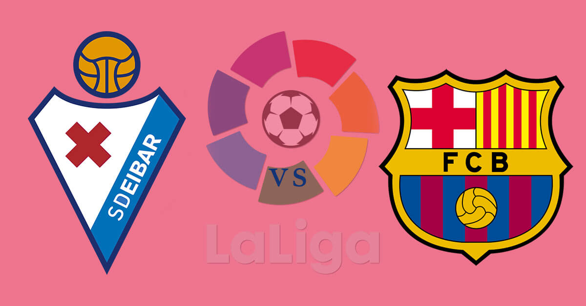 SD Eibar vs Barcelona Logos - La Liga Logo