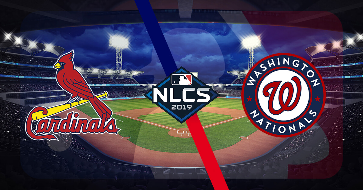 St. Louis Cardinals vs Washington Nationals Logos - 2019 NLCS Logo - MLB Logo