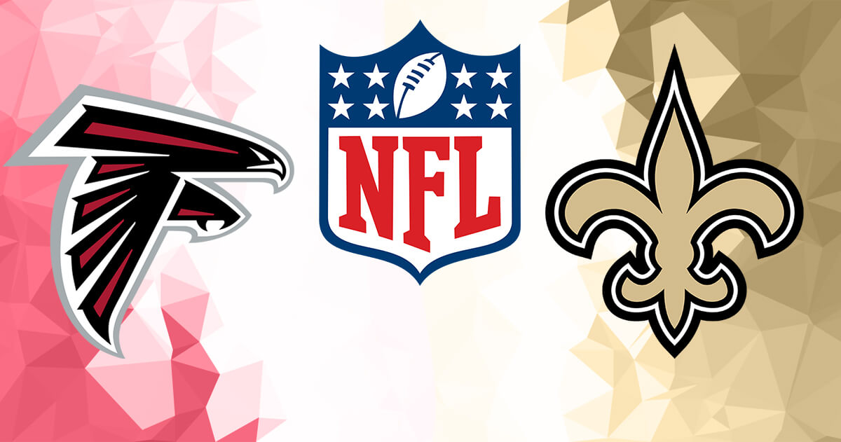 Atlanta Falcons vs New Orleans Saints Logos - NFL Logo