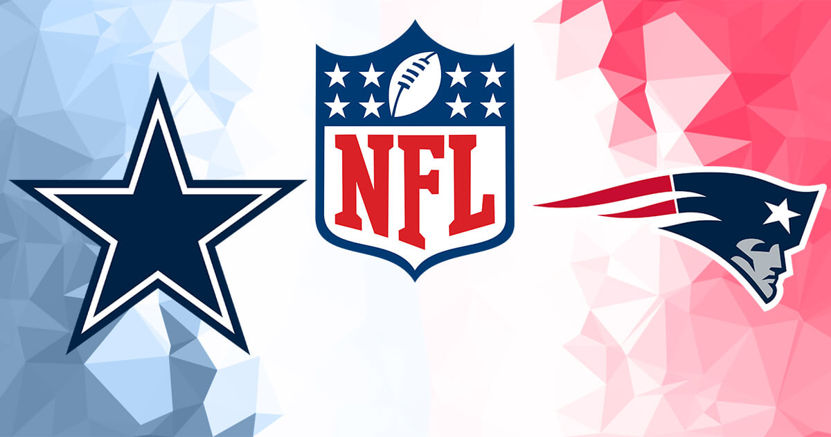 Dallas Cowboys vs New England Patriots Logos - NFL Logo