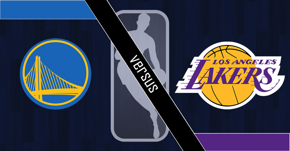 Golden State Warriors vs Los Angeles Lakers Logos - NBA Logo