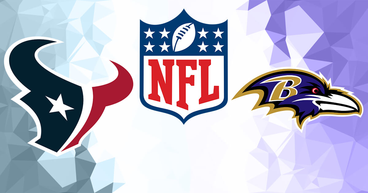 Houston Texans vs Baltimore Ravens Logos - NFL Logo