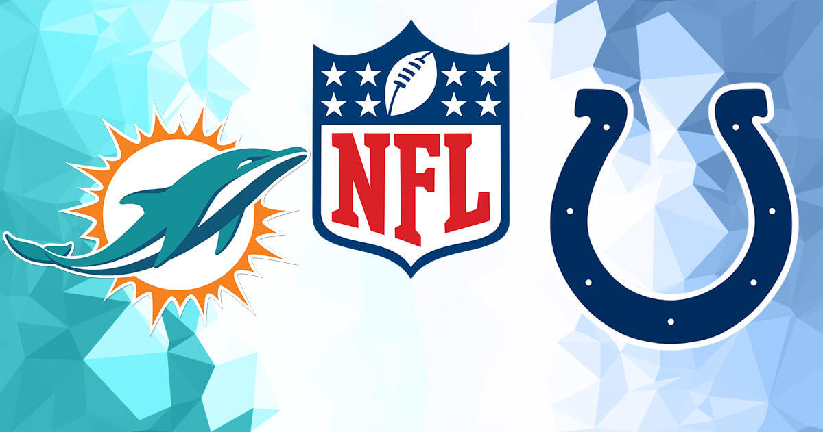 Miami Dolphins vs Indianapolis Colts Logos - NFL Logo