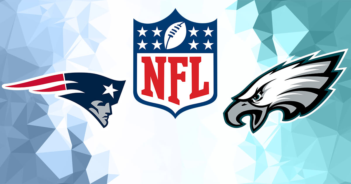 New England Patriots vs Philadelphia Eagles Logos - NFL Logo