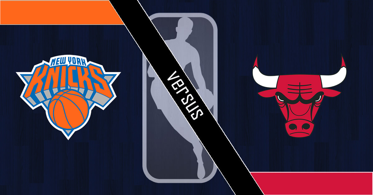 New York Knicks vs Chicago Bulls Logos - NBA Logo